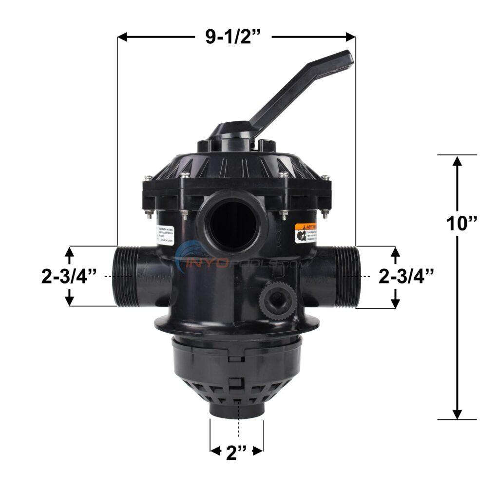 262506 (261130) Top Mount Valve for Select Pentair Sand Filters, Clamp Style, 1-1/2" Ports | By Pureline | PL0700