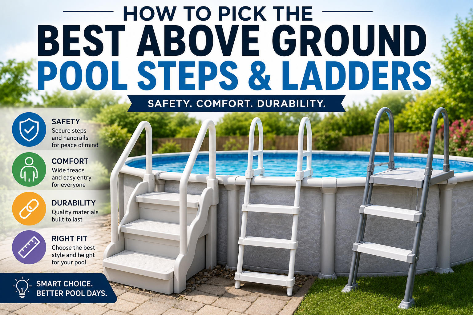 How to Pick the Best Above Ground Pool Steps and Ladders