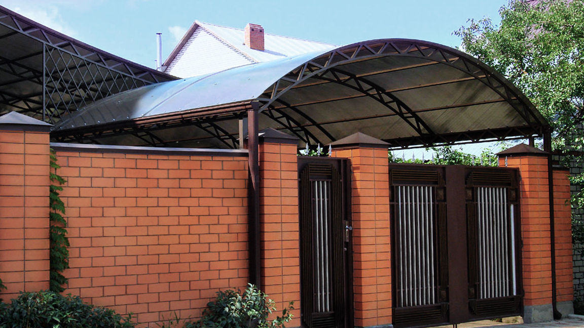 навесы из поликарбоната в Туле