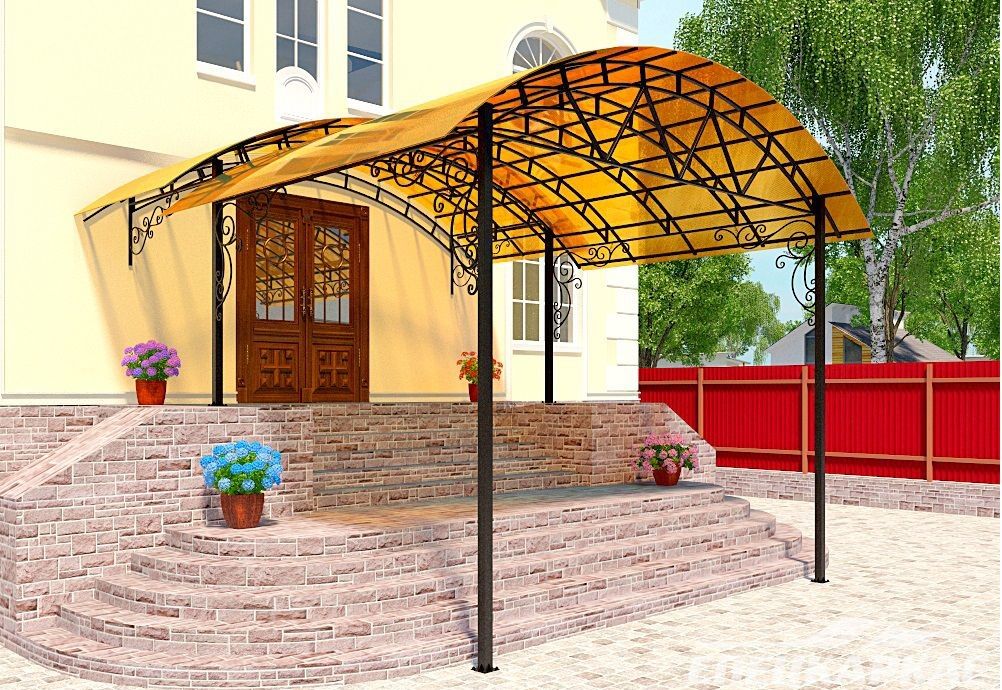 Козырек над входом