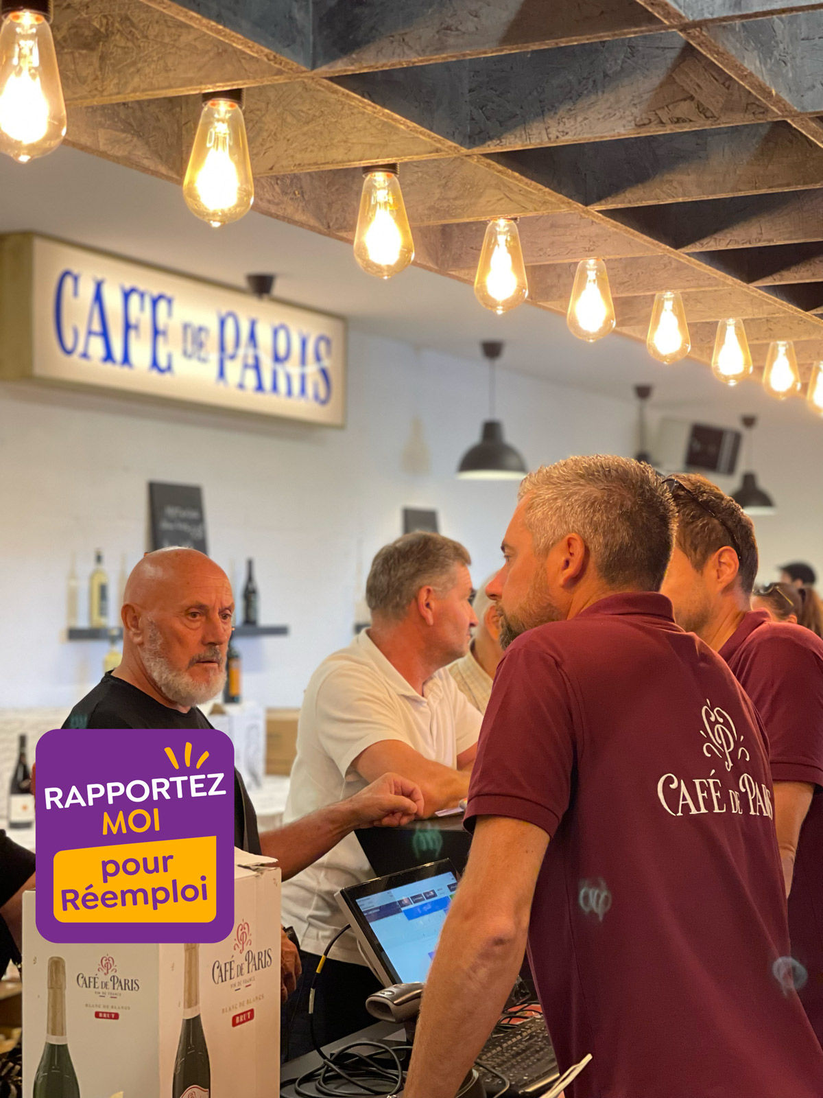 Bouteille réemployable - Café de Paris