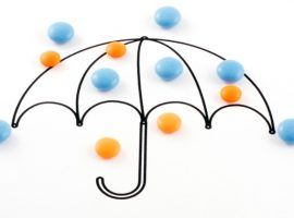 Umbrella and pills