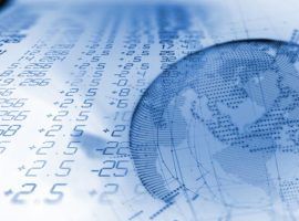 earth futuristic technology and financial stock market graph on technology abstract 
background