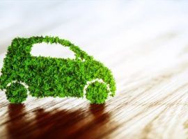 Sustainable transport concept. 3D Illustration.