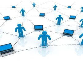 people worldwide computer connection 3d illustration isolated on white background