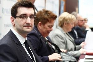 2015.02.25, Warszawa, fot.Pawel Pawlowski/zelaznastudio.pl, Regionalne Spotkanie Menedz?ero?w Ochrony Zdrowia - Warszawa , panel Polityka zdrowotna w regionie, n.z Michal Czarnuch