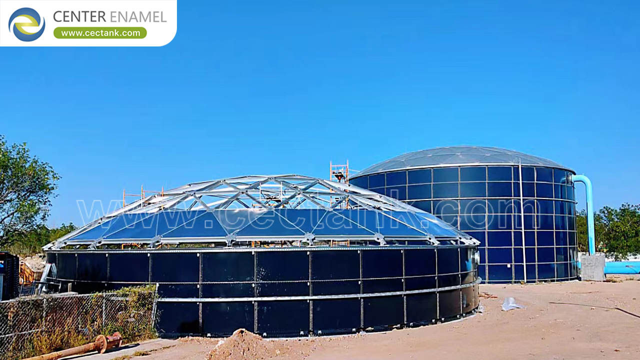 Maßgeschneiderte Glasfused-to-Steel-Tanks für Wasseraufbereitung, RO-Wasser und Meerwasseraufbereitung mit schneller Installation
