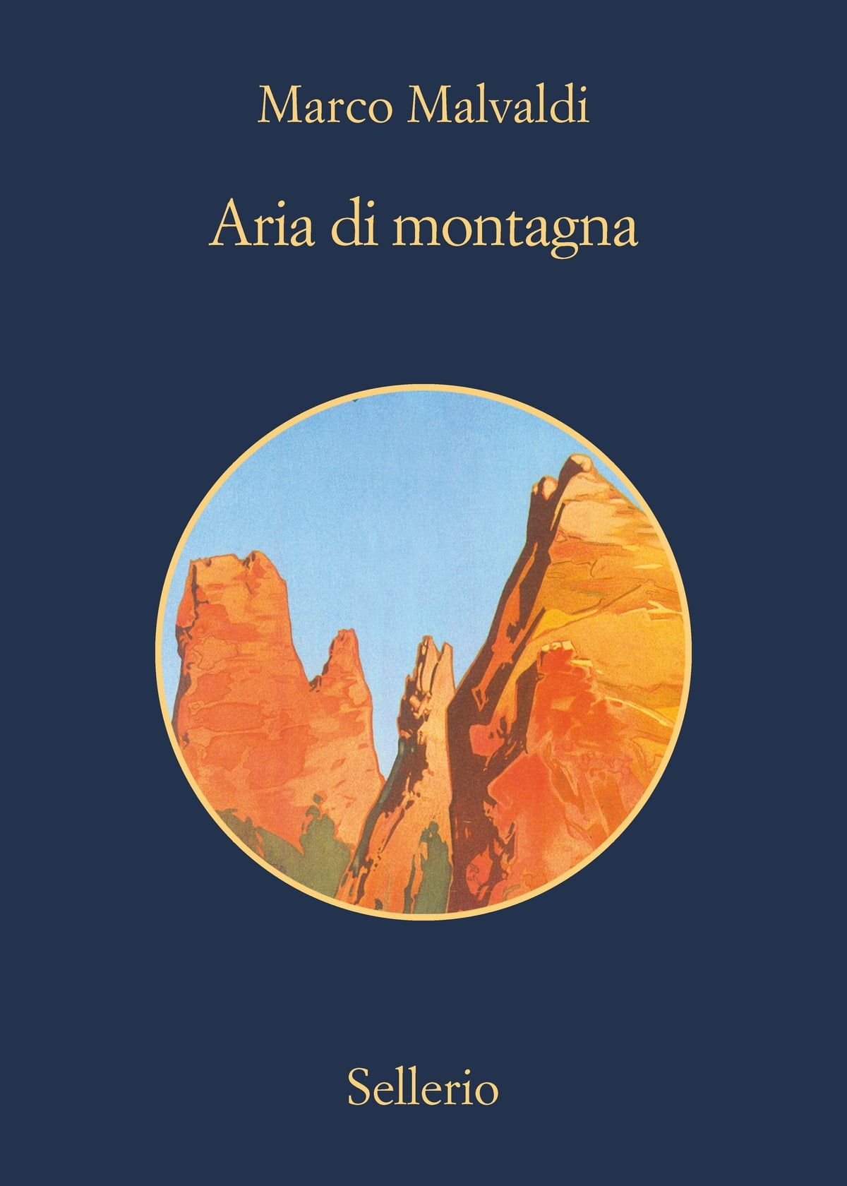 Copertina di Aria di Montagna di Malvaldi - edito Sellerio