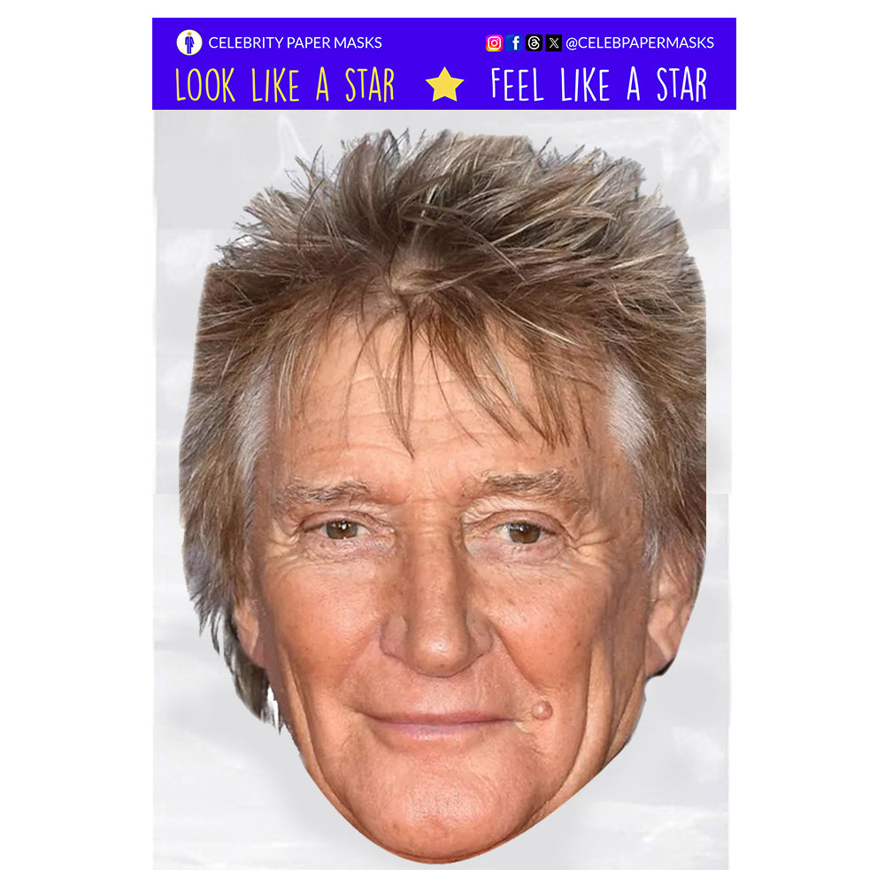 Rod Stewart Mask Celebrity Face Masks Singer - Picture 6 of 7