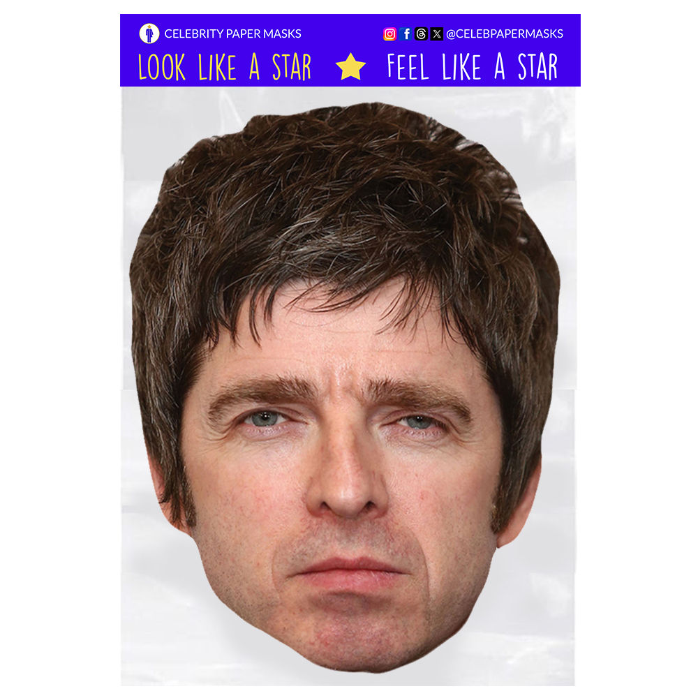 Noel Gallagher Mask Celebrity Face Masks Singer Oasis - Picture 6 of 7