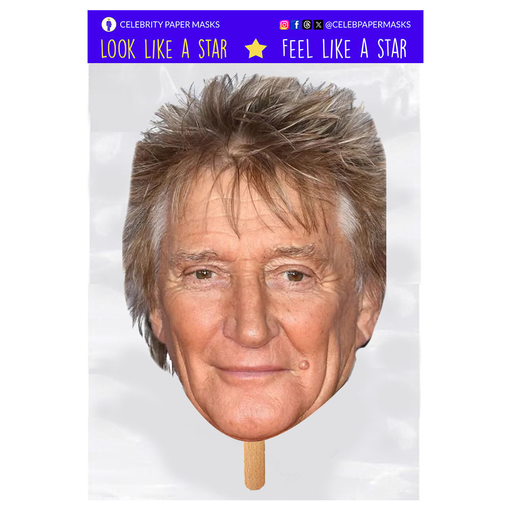 Rod Stewart Mask Celebrity Face Masks Singer - Picture 7 of 7