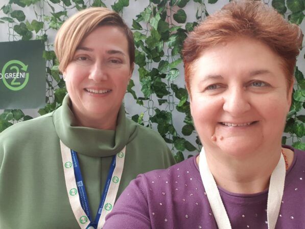 Mariana Kiriakov with Jagoda Ille, conference organizer, National and University Library in Zagreb