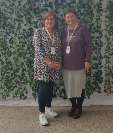 Mariana Kiriakov with Jagoda Ille, conference organizer, National and University Library in Zagreb