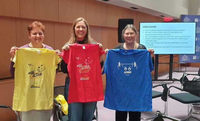 Winners: Mariana Kiriakov with Theresa Burress (University of South Florida, United States) and Elisabeth Rundtqvist (NL Sweden)