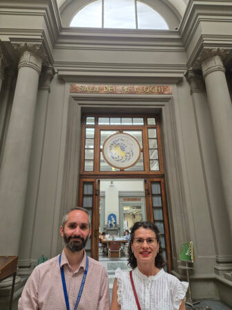 Nicoleta-Roxana Dinu with Mr. Francesco Borsari, Information-Lending and Public Services Sector