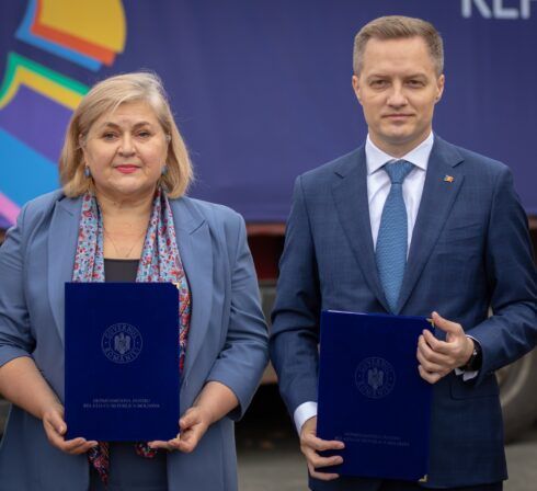 Holding the documents
