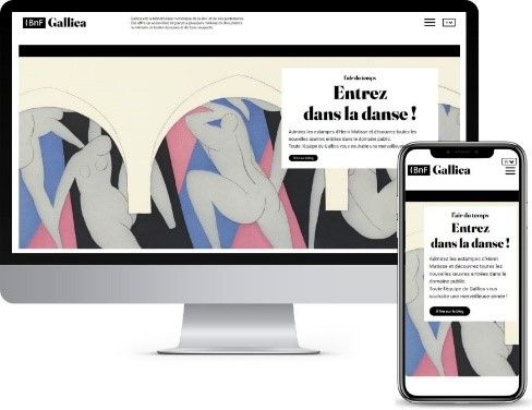 Gallica 2025 on computer and smartphone
