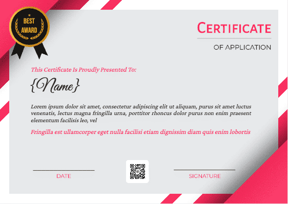 Professional Certificate Template - Landscape Design certificate template