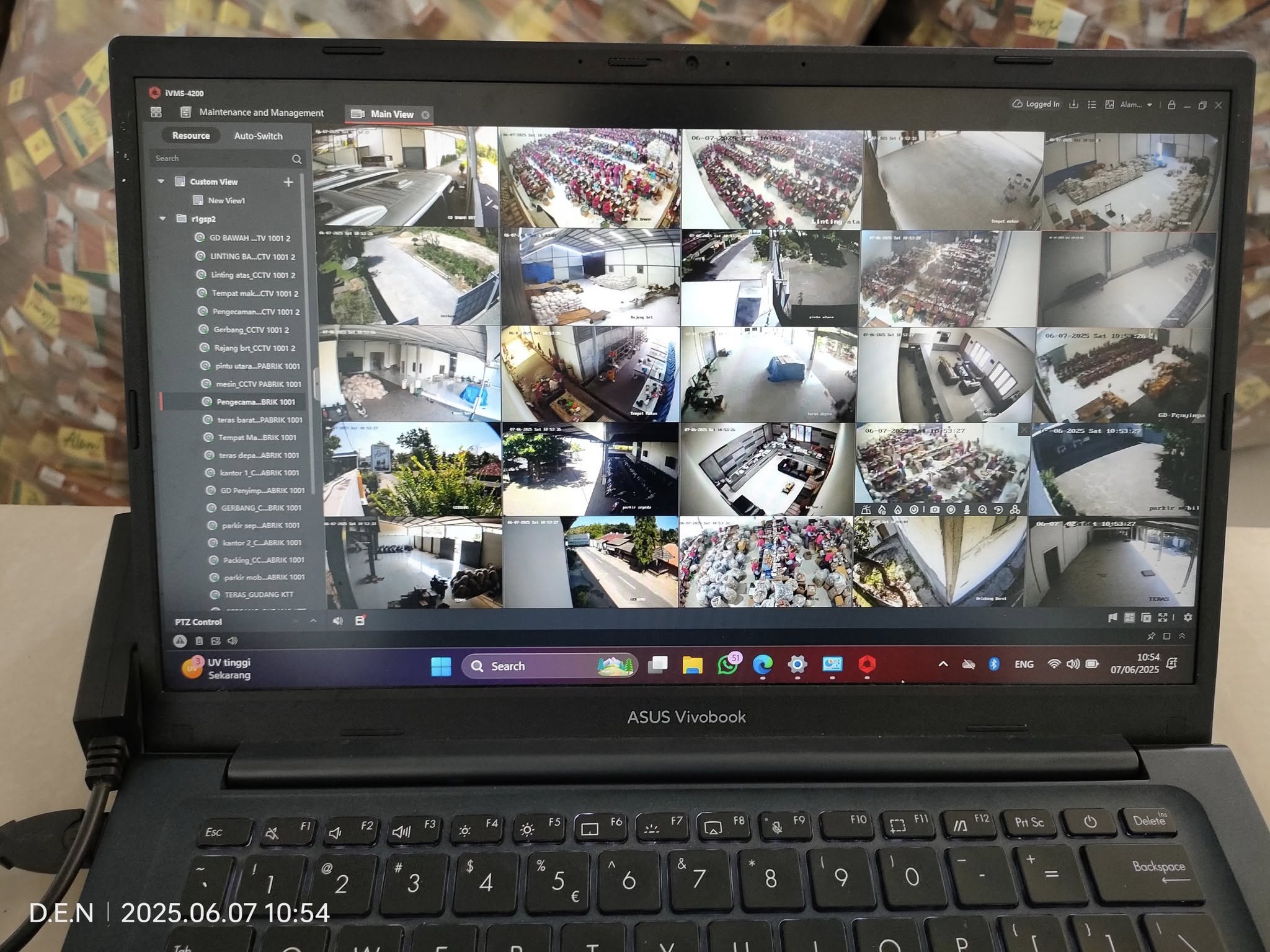 Monitoring CCTV Tambang