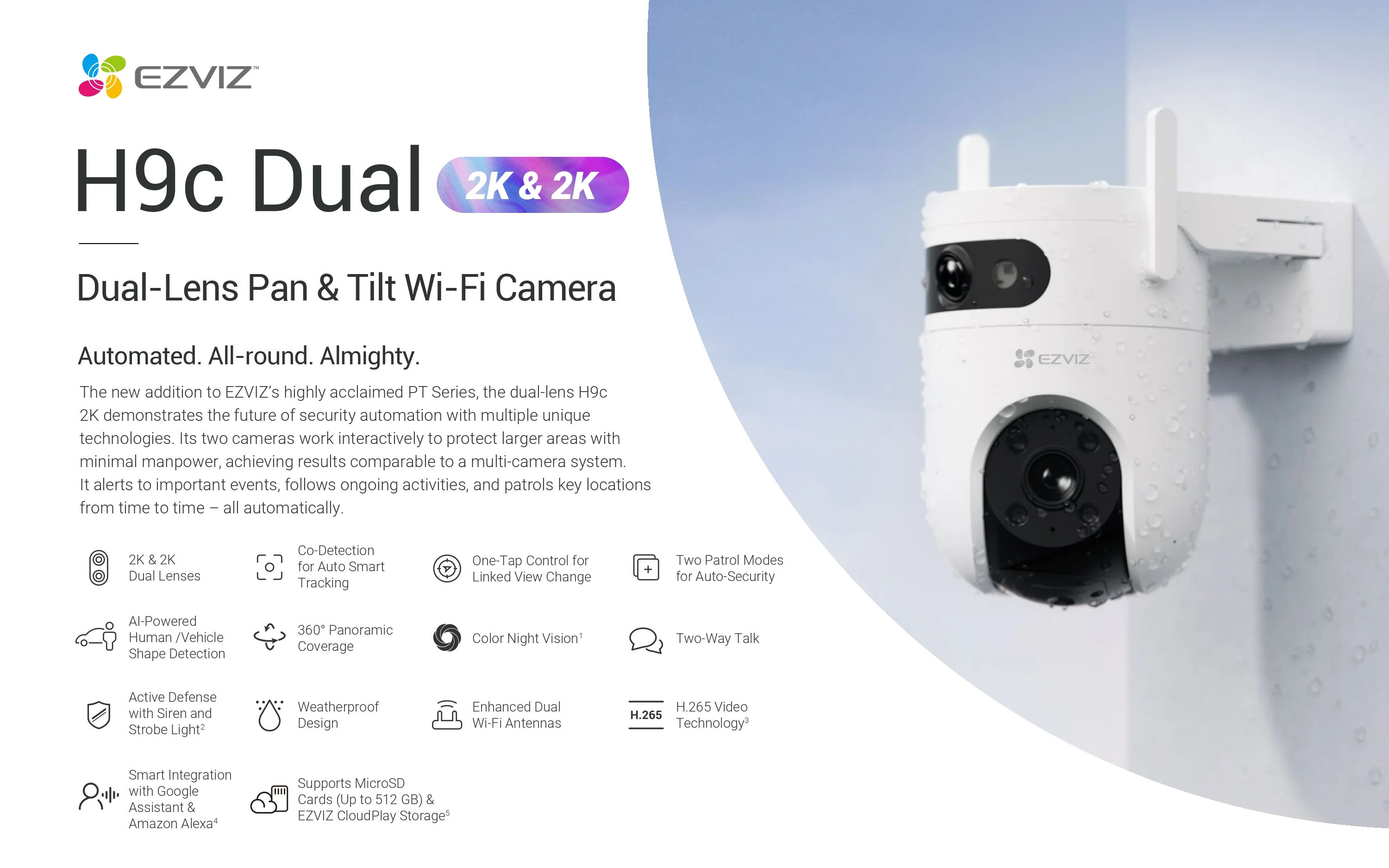 Teknisi BOS CCTV melakukan instalasi kamera EZVIZ