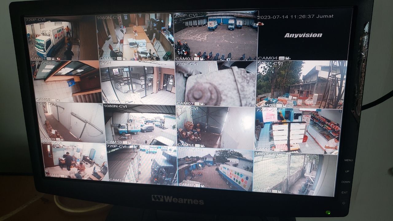 Hasil Kamera CCTV Gudang