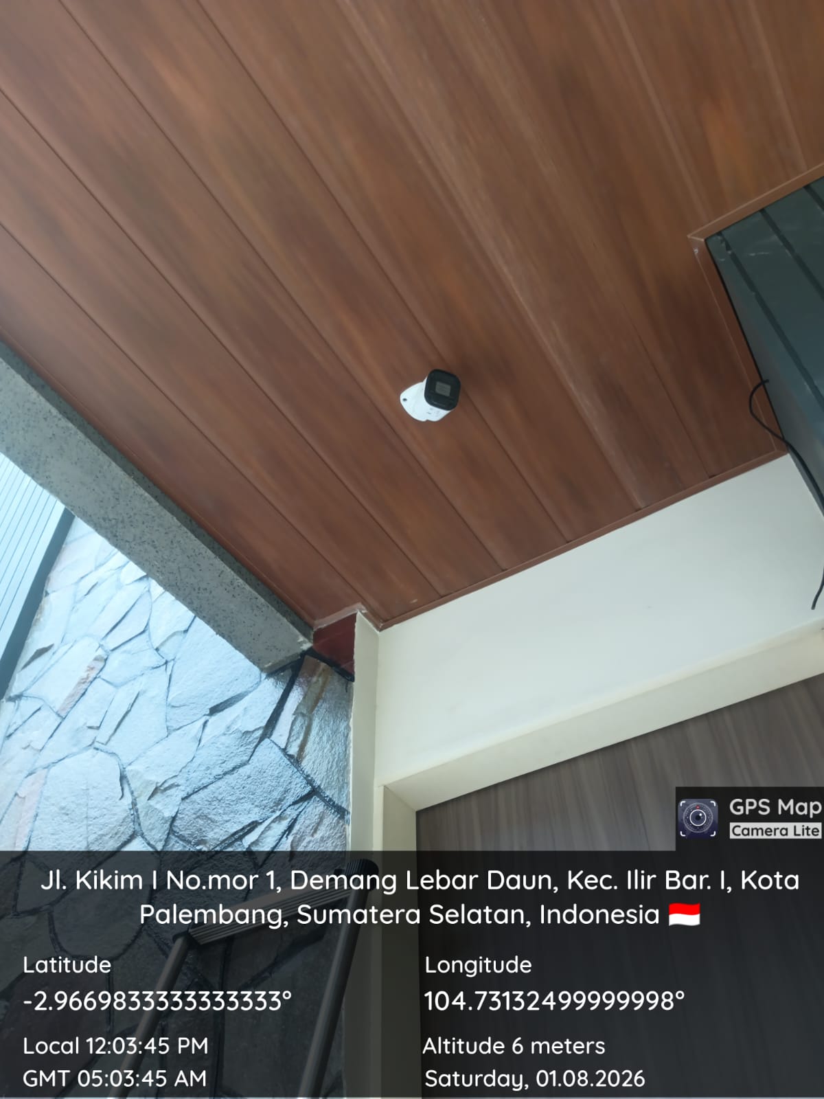 Kamera CCTV sebelum dipindahkan di Ilir Barat I Palembang