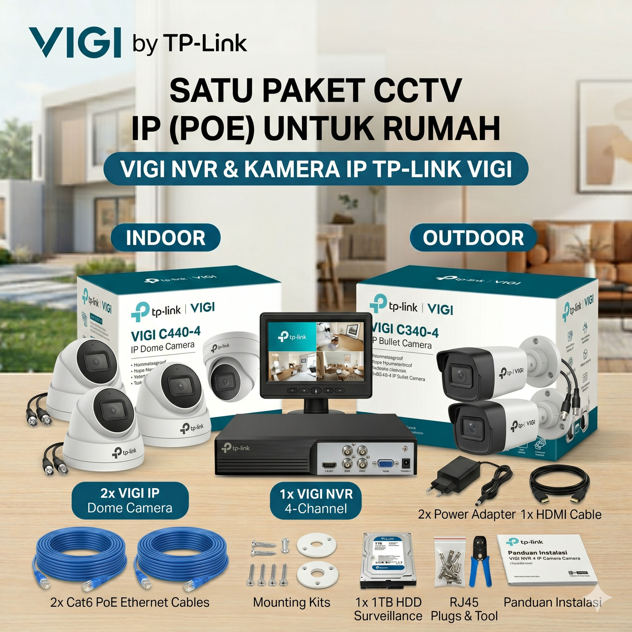 Paket IP Camera Kabel