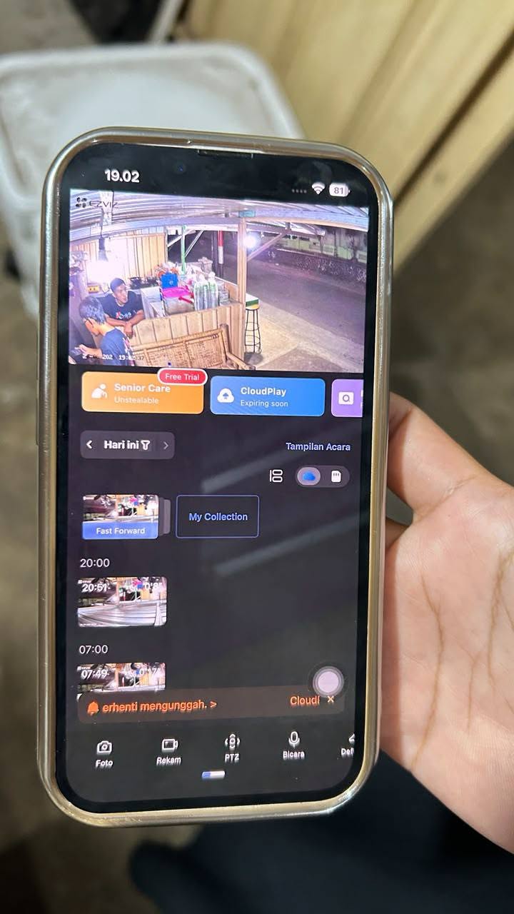 Monitoring CCTV melalui Smartphone