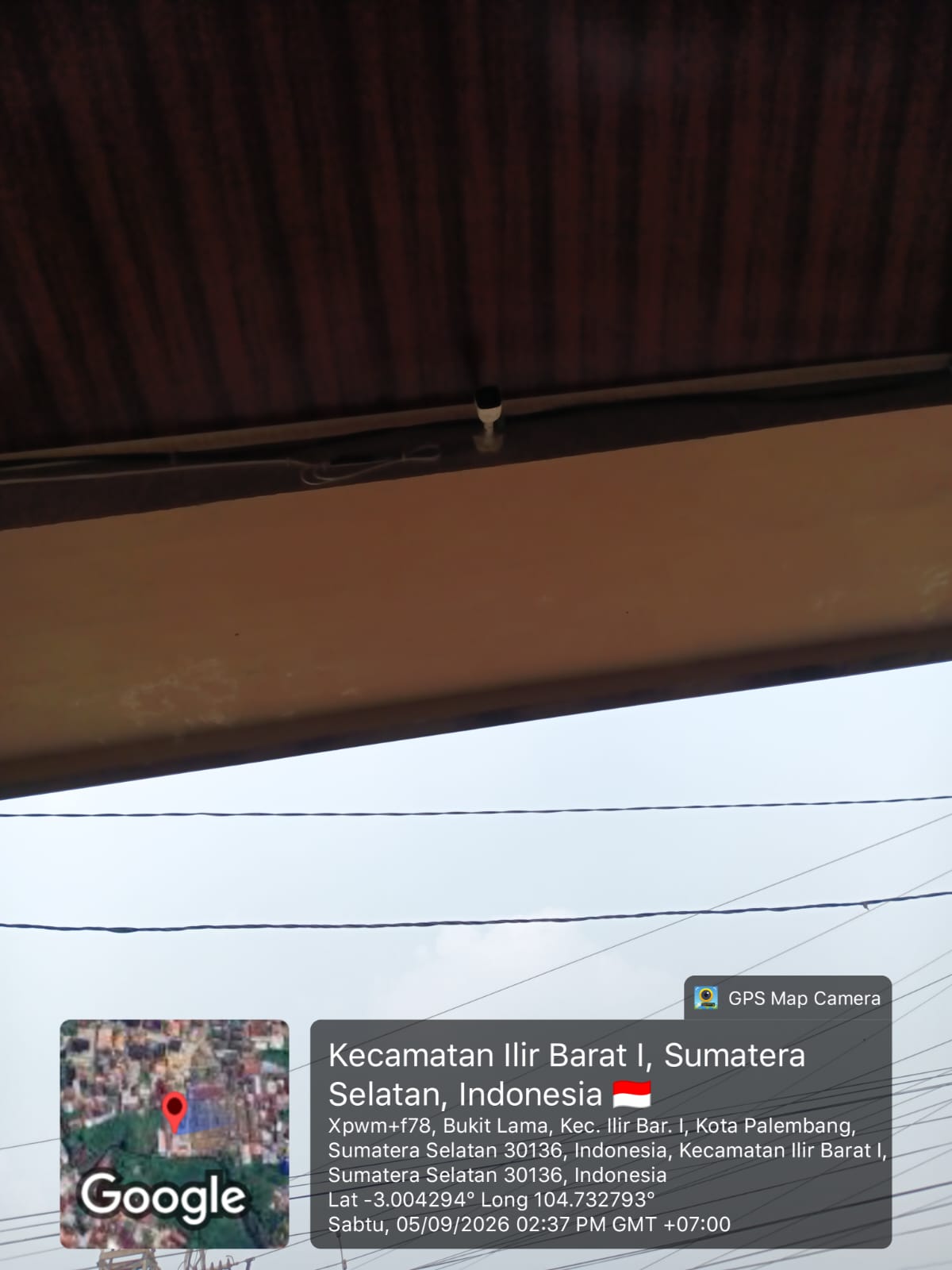 Kamera CCTV sebelum dipindahkan di Ilir Barat I Palembang