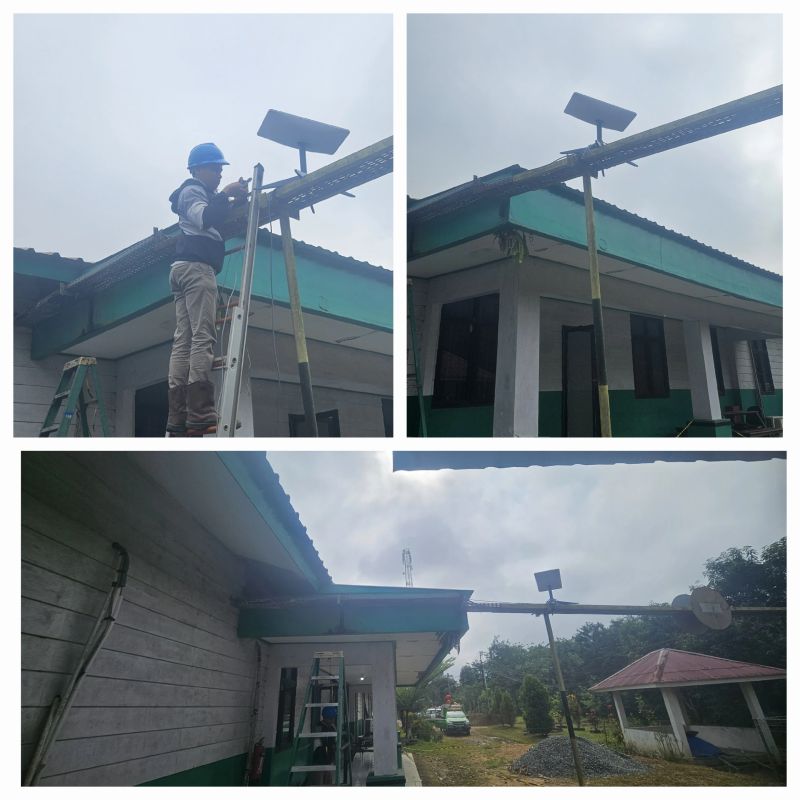 Dokumentasi pemasangan Starlink Gen 3 Balai Desa Kota Agung Lahat