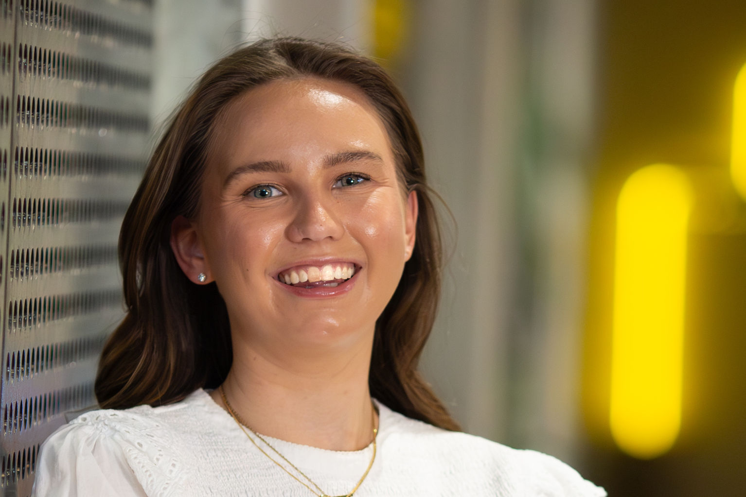 A portait image of Lovisa Jägrell smiling at the camera.