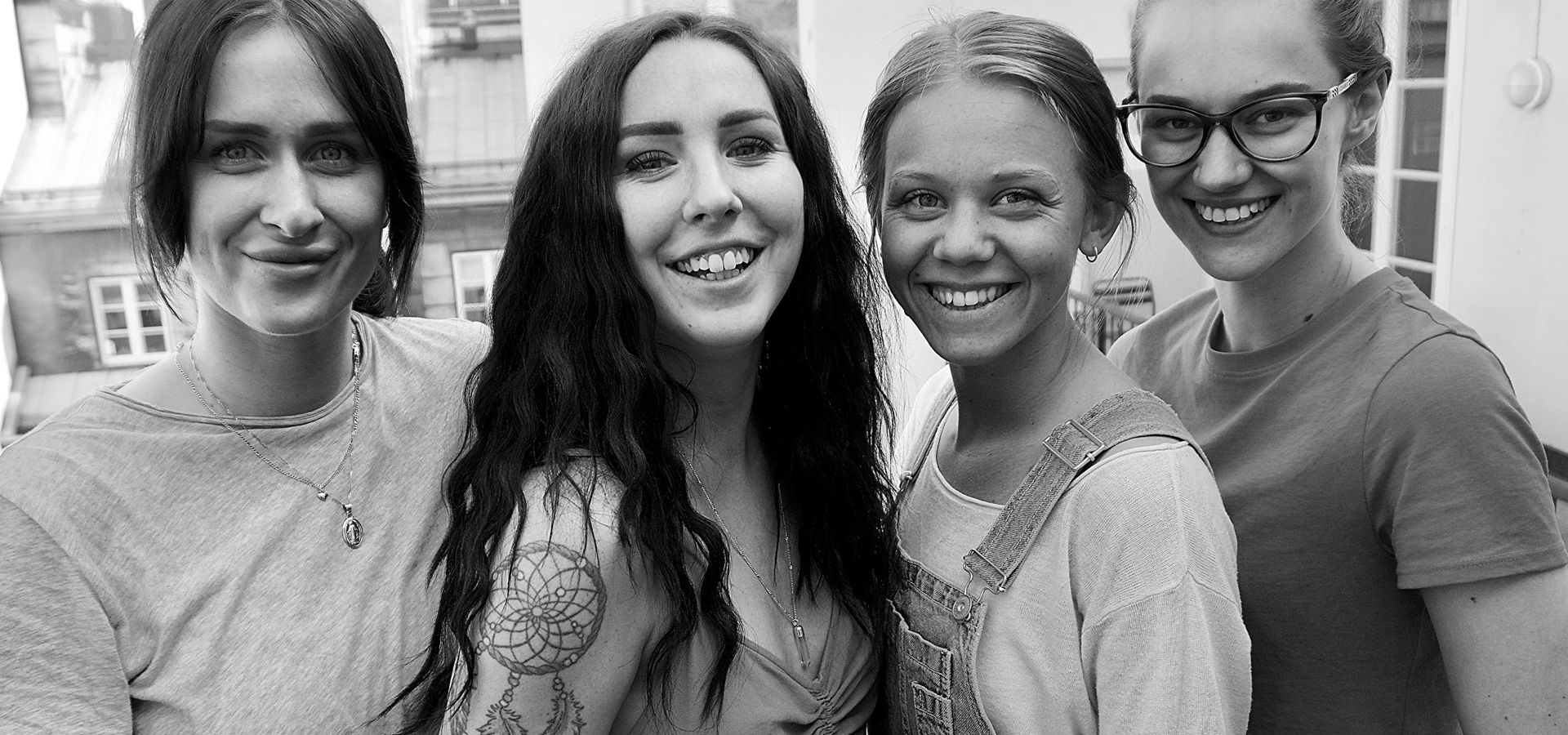 Emelie Svensson, Mikaela Sandström, Disa Hein och Lisa Liljenberg