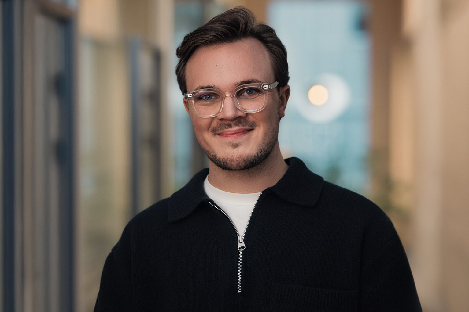 A portrait picture of Carl Norrman Humble smiling at the camera.