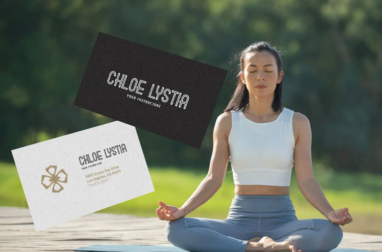 Sample Business Card Design with Carlitos Font