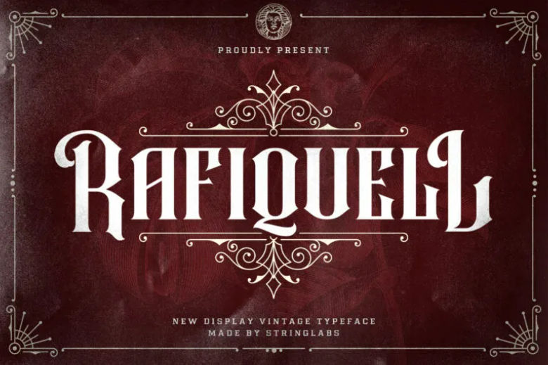 Rafiquell - Victorian Style Font
