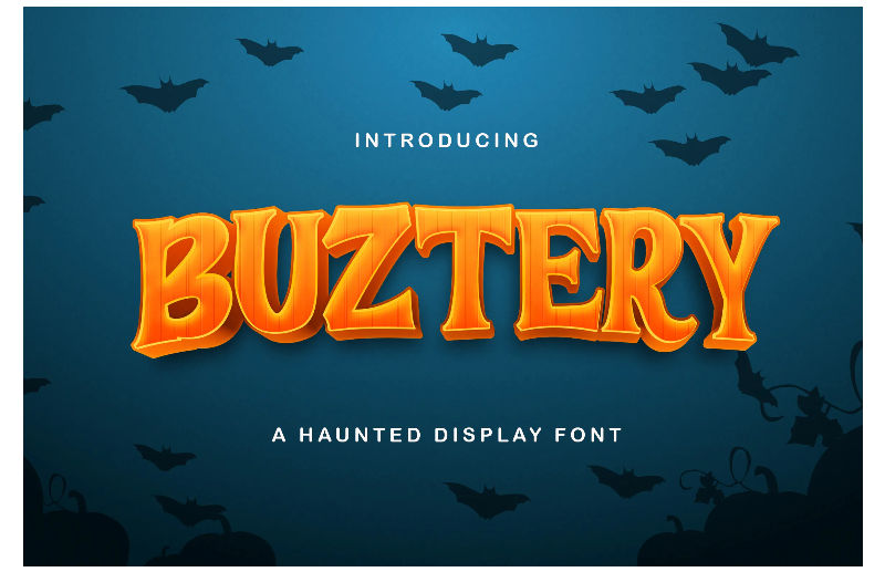Bustery – Haunted Display Font