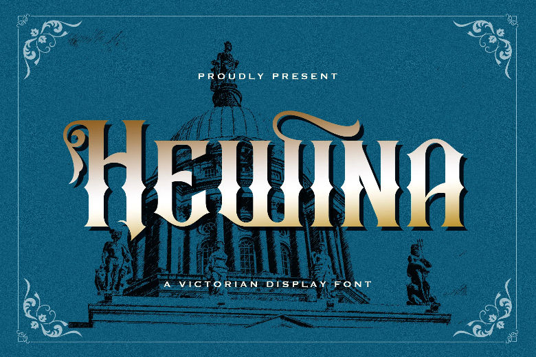 Hewina - Victorian Display Font