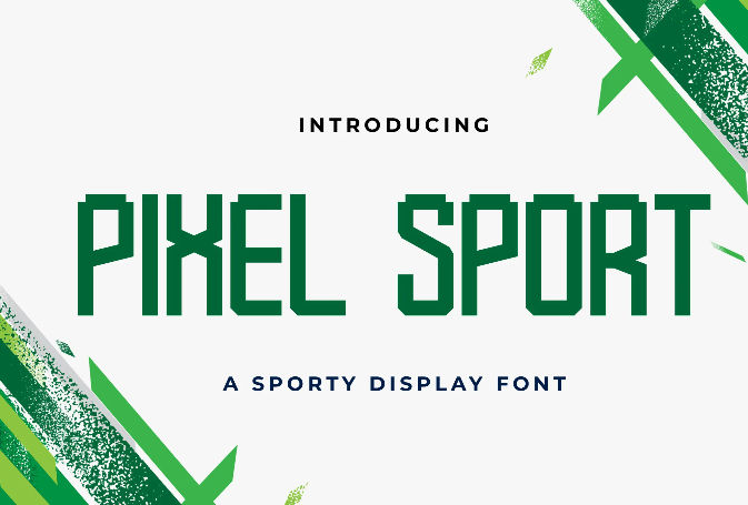 Pixel Sport – Sporty Display Font