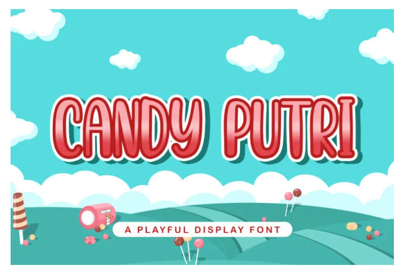Candy Putri – Playful Display Font