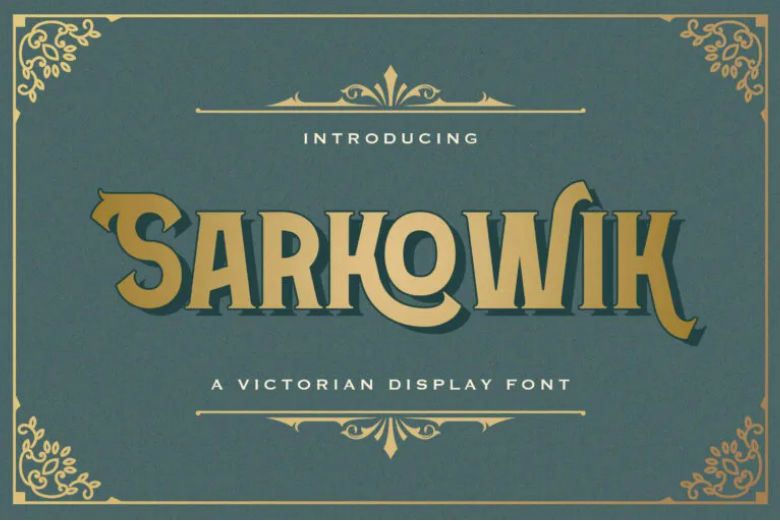 Sarkowik - Victorian Style Font