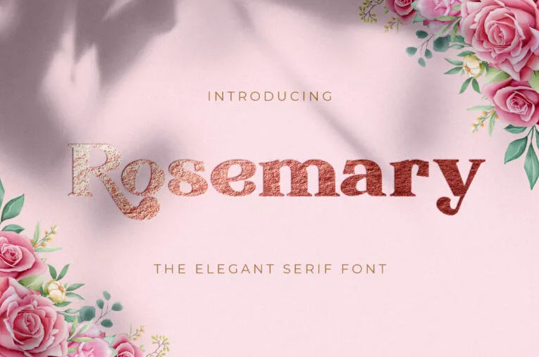 Rosemary, a beautiful font for elegant quotes