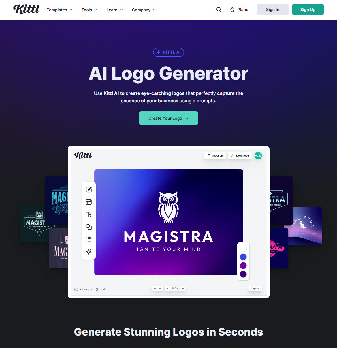 Kittl AI Logo Generator