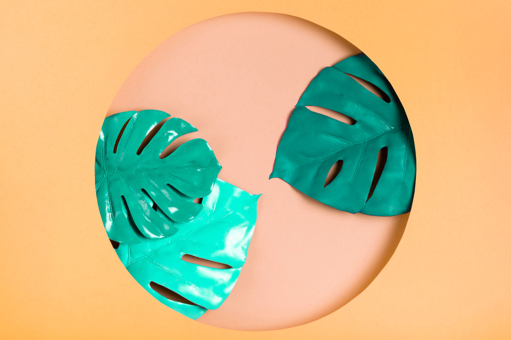 hyperrealistic 3D leaves design