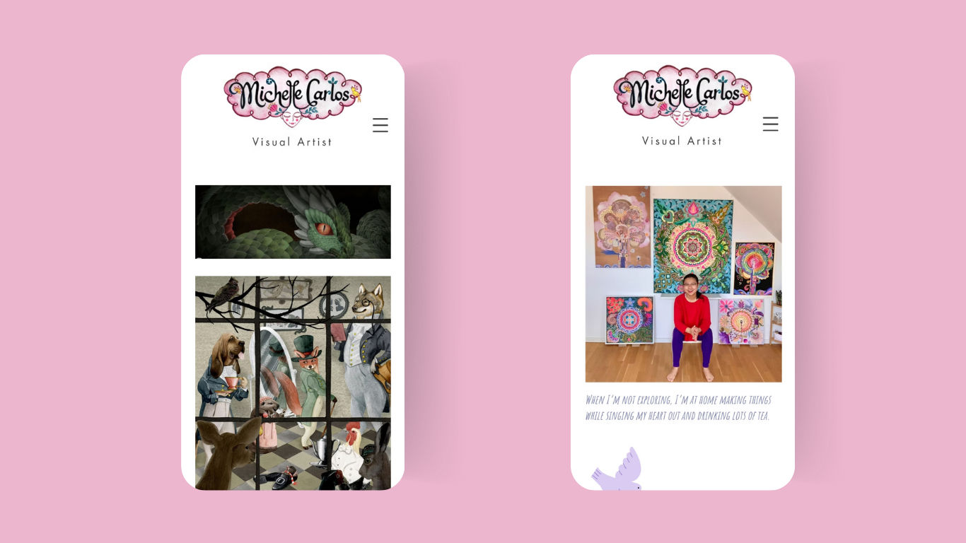 Michelle Carlos’ mobile website