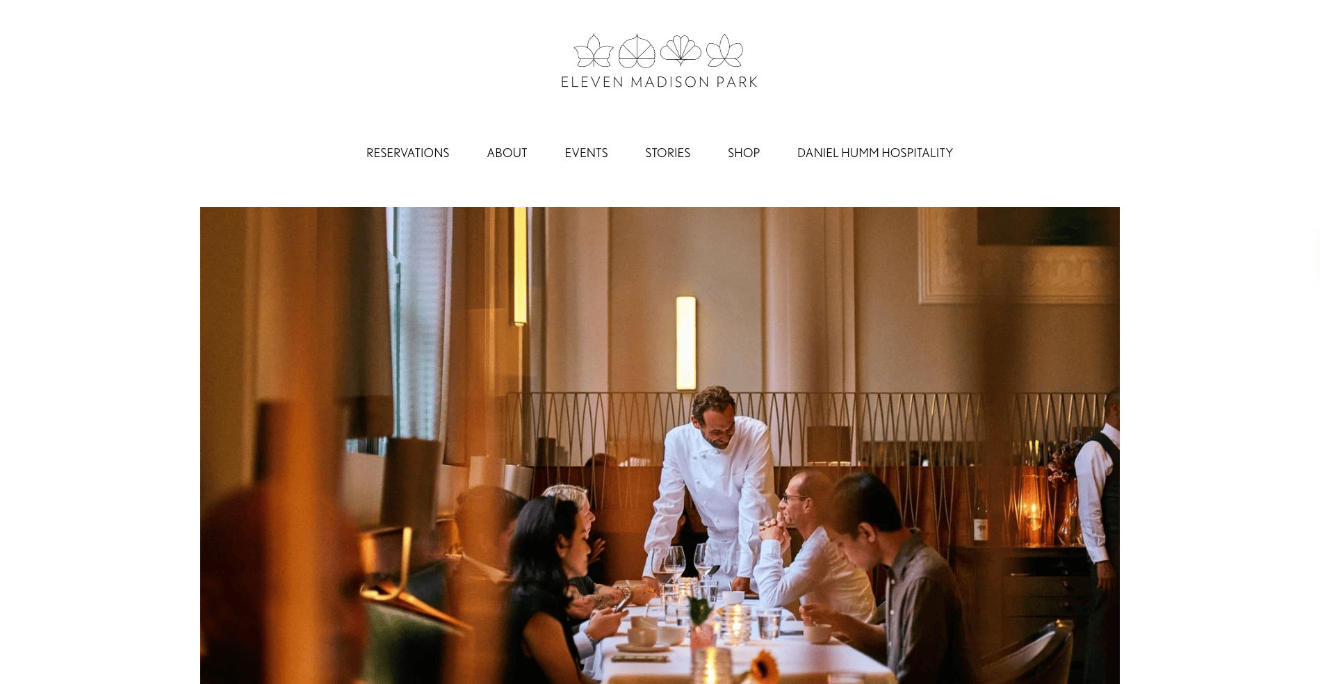 Eleven Madison Park food website
