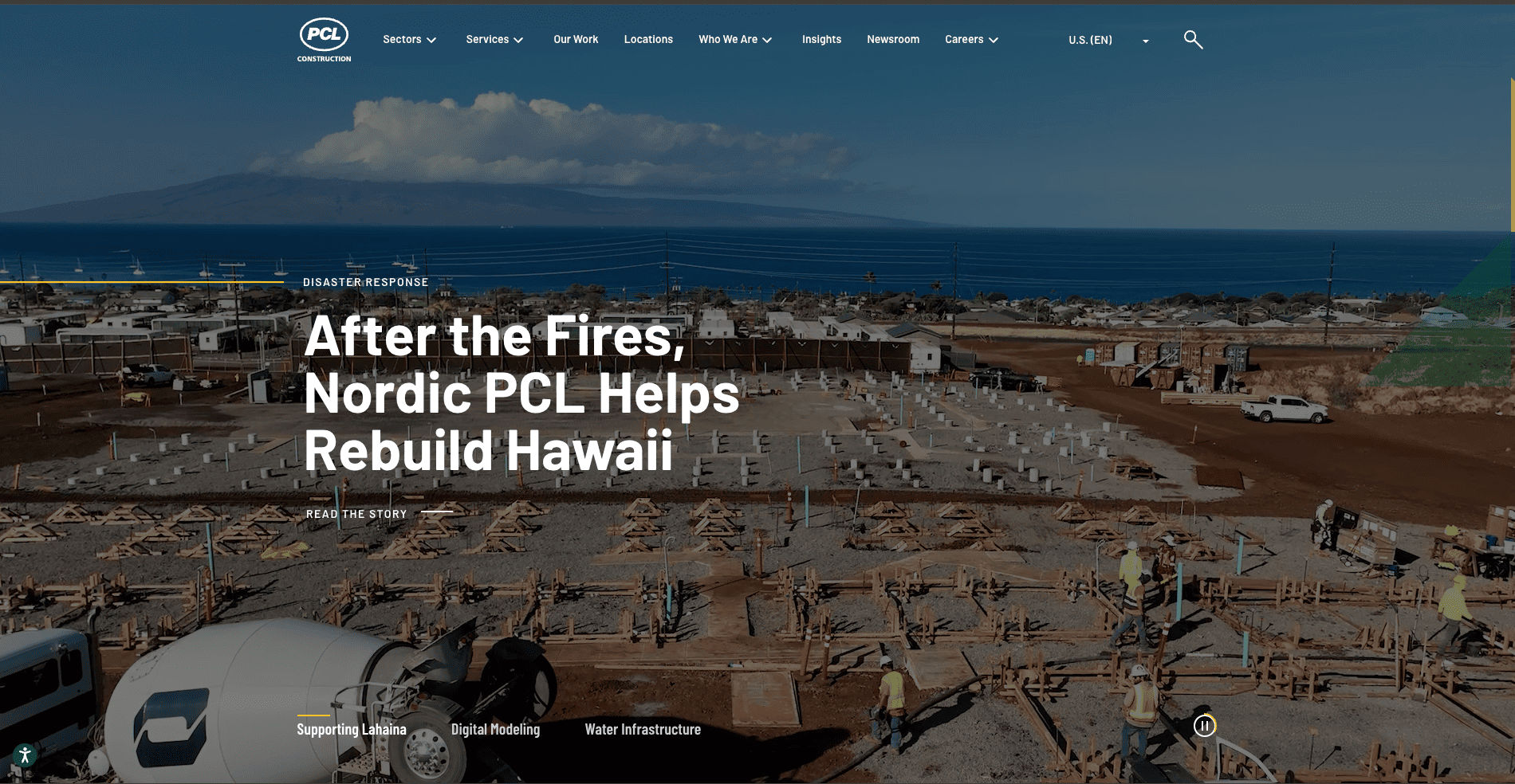 PCL Construction website