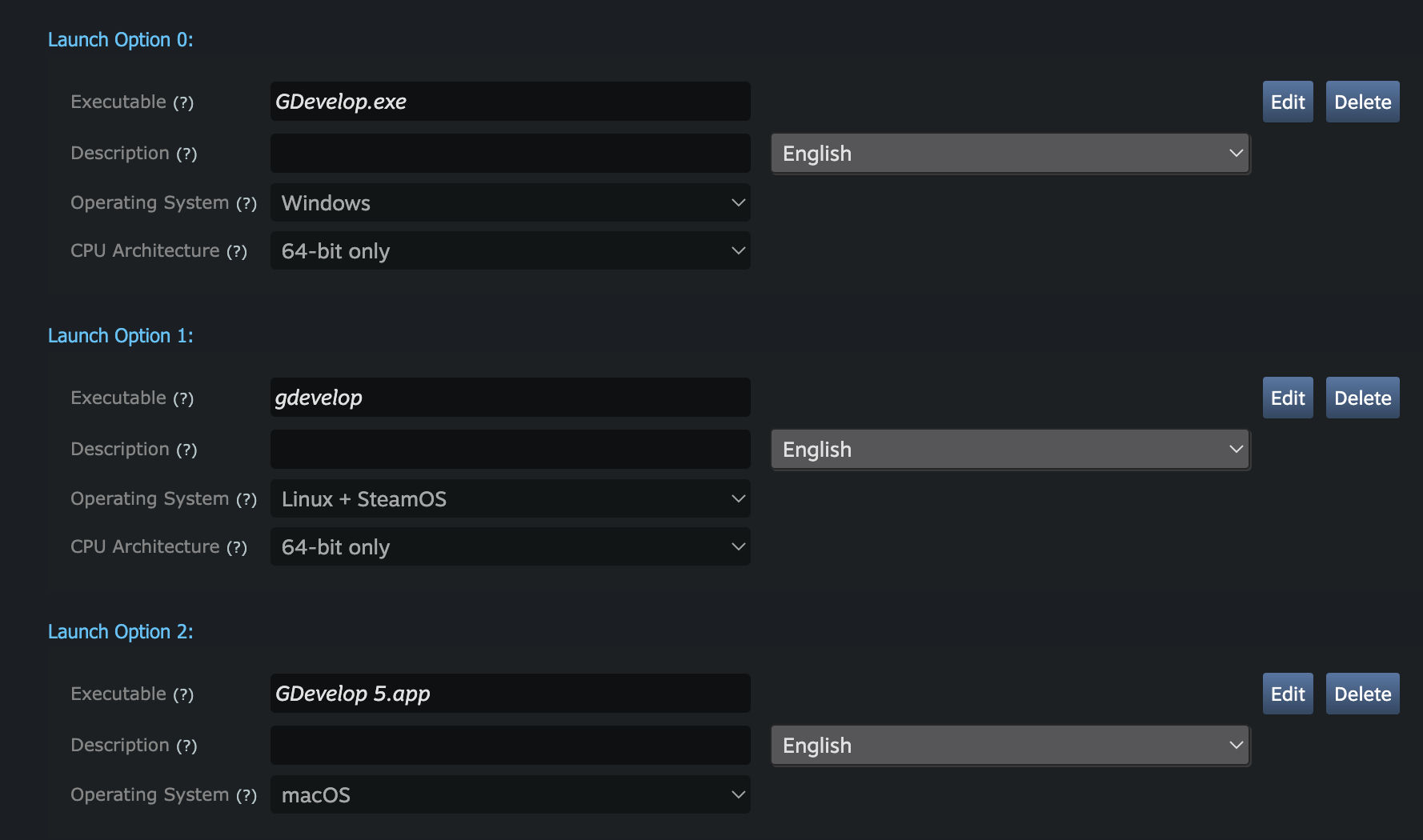 Publishing the game on Steam