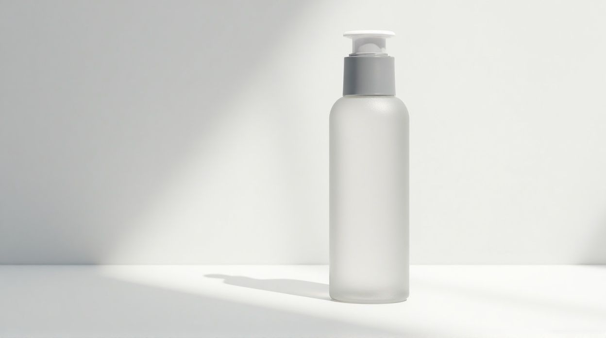 AI-generated image of skincare bottle mockup
