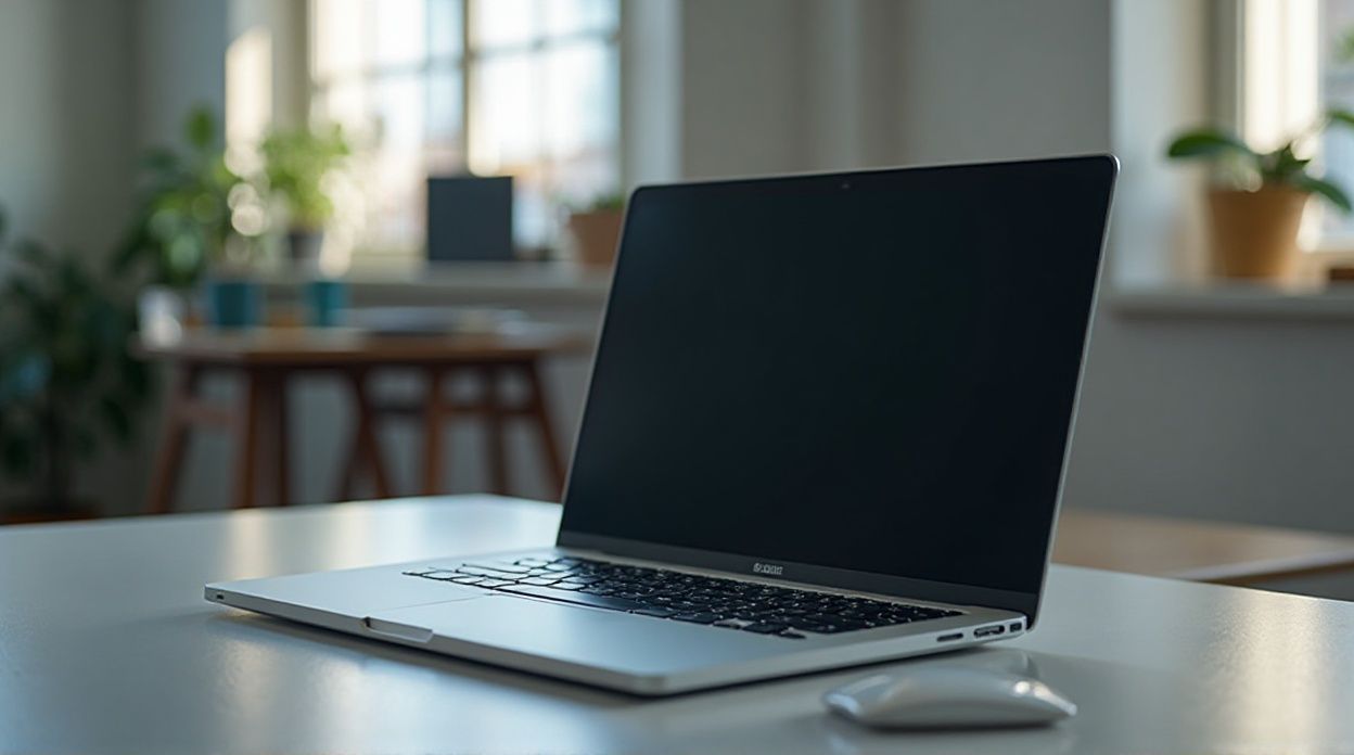 AI-generated image of a realistic laptop