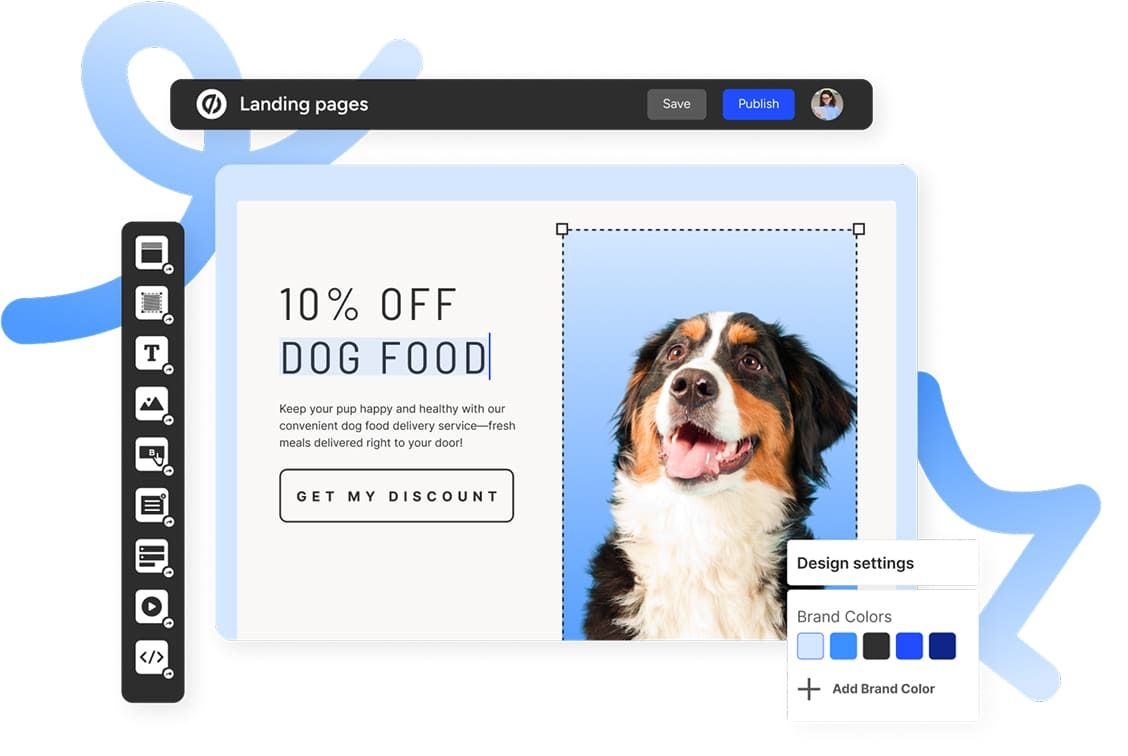 Unbounce AI landing page builder